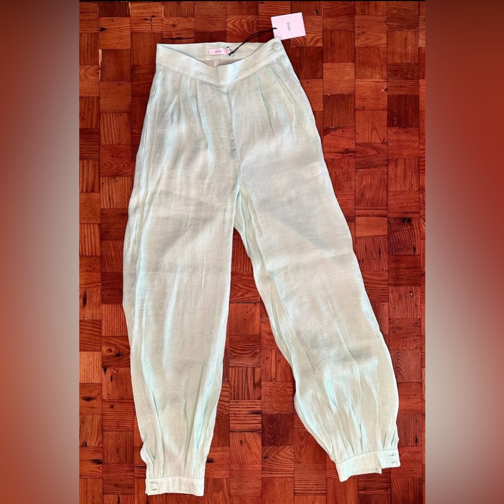 ONIA ‘Jodie’ Shimmer Harem Jogger Swimsuit Cover-Up Pants Retail $210.